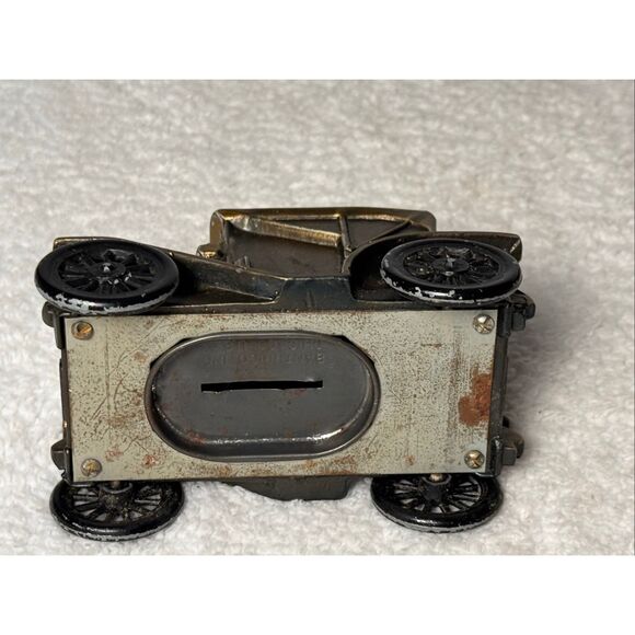 Vintage Banthrico 1908 Buick Die Cast Metal Car Coin Bank - Picture 6 of 10